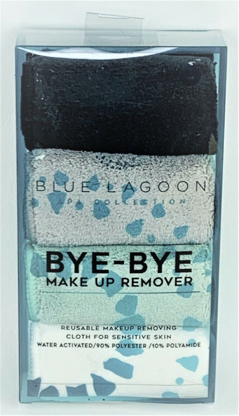 Reusable BYE-BYE Make Up Remover Cleansing Face Cloths For Sensitive Skin 4 pack